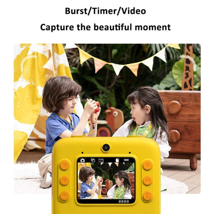 Children Instant Print Camera 4800W Pixel 2-Inch Screen Dual Lens Photography Camera, K27 Pink, K27 Yellow Children Instant Print Camera 4800W Pixel 2-Inch Screen Dual Lens Photography Camera, K27 Pink, K27 Yellow